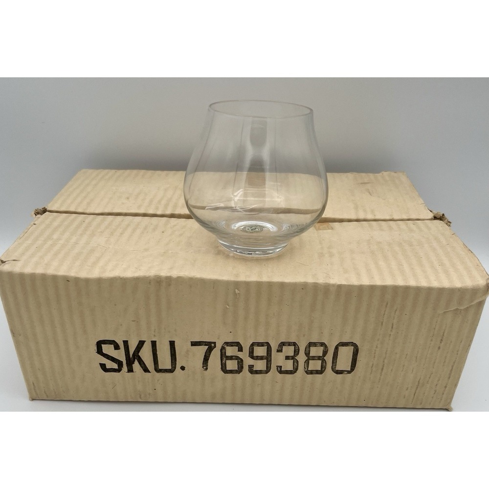 6 Williams Sonoma Grand Cuisine Clear Cordial‎ Tasting Stemless Glasses Set